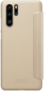  Nillkin Sparkle Leather Case Huawei P30 Pro Gold 3