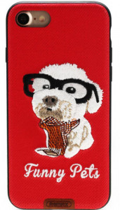 - Remax Funny Pets Series Case Apple iPhone 7 Red