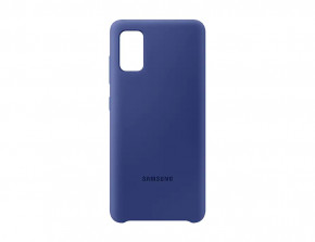  Samsung Silicone Cover  Galaxy A41 (A415) Blue (EF-PA415TLEGRU)