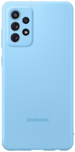  Samsung Silicone Cover Galaxy A72 (A725) Blue (EF-PA725TLEGRU)