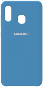 - Samsung Silicone Case Galaxy A20/A30 Navy Blue