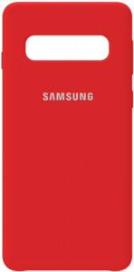 - Samsung Silicone Case Galaxy S10 Rose Red