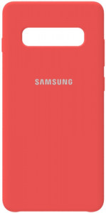 - Samsung Silicone Case Galaxy S10+ Peach Pink