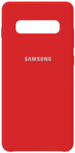 - Samsung Silicone Case Galaxy S10+ Rose Red