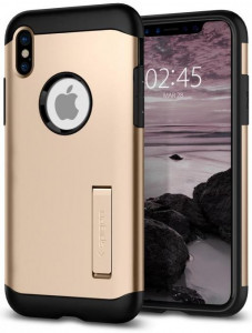  Spigen Case Slim Armor  iPhone X/XS Champagne Gold (057CS22136) 4