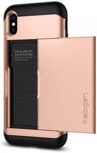  Spigen Case Slim Armor CS  iPhone X/XS Blush Gold (057CS22157) 4