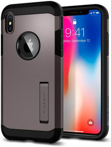  Spigen Case Tough Armor  iPhone X/XS Gunmetal (057CS22161) 4