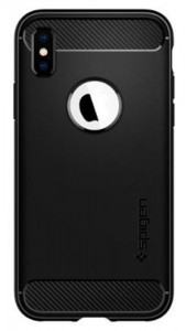   TPU Spigen Rugged Armor  iPhone XS Matte Black (063CS25113)