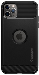   TPU Spigen Rugged Armor  iPhone 11 Pro Max Matte Black (075CS27133)