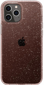  Spigen iPhone 12 / 12 Pro Liquid Crystal Glitter, Rose Quartz (ACS01699)