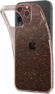  Spigen iPhone 12 / 12 Pro Liquid Crystal Glitter, Rose Quartz (ACS01699) 4