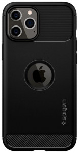  Spigen iPhone 12 / 12 Pro Rugged Armor, Matte Black (ACS01700)