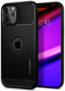  Spigen iPhone 12 / 12 Pro Rugged Armor, Matte Black (ACS01700) 9