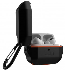  UAG  Airpods Pro Hardcase, Black/Orange (10225F114097) 4