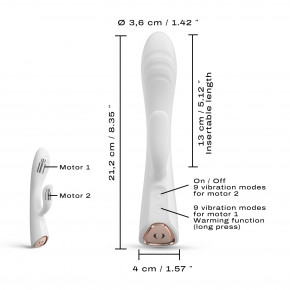 ³-   Dorcel FLEXI RABBIT WHITE,   - Kupidon.toys 5