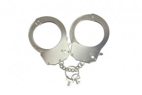   Adrien Lastic Handcuffs Metallic