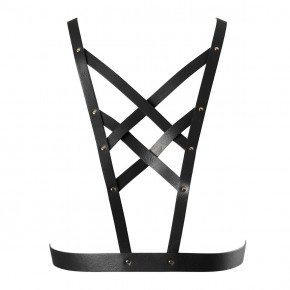    Bijoux Indiscrets Maze  Cross Cleavage Harness Black