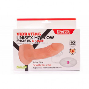  LoveToy Vibrating Unisex Hollow Strap On