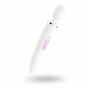  Satisfyer Wand-er Woman (White/Chrome)