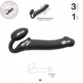   Strap-On-Me VIBRATING Black M 4