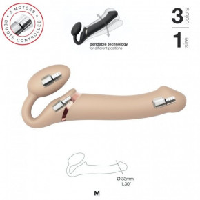   Strap-On-Me VIBRATING Flesh M 4