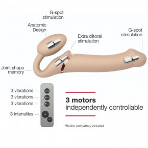   Strap-On-Me VIBRATING Flesh M 5