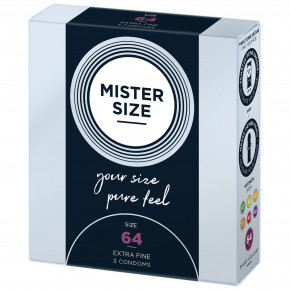 Mister Size - pure feel - 64 (3 condoms),  0,05  3