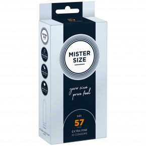 Mister Size - pure feel - 57 (10 condoms),  0,05 