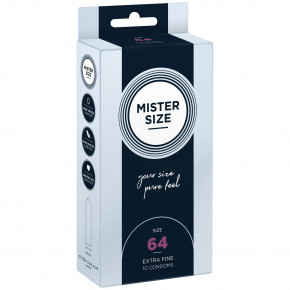 Mister Size - pure feel - 64 (10 condoms),  0,05 