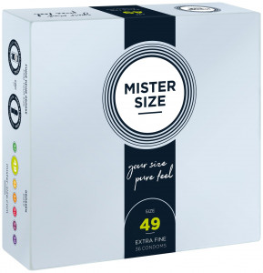 Mister Size - pure feel - 49 (36 condoms),  0,05 