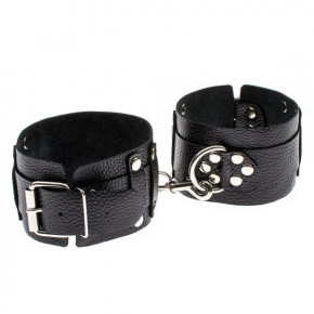  sLash Leather Dominant Leg Cuffs 