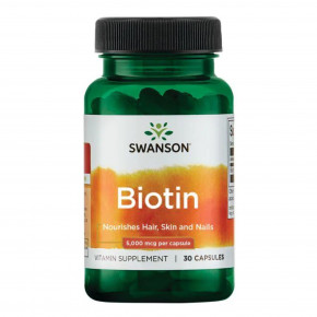    Swanson Biotin 5000mcg - 30 caps