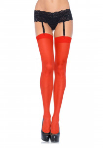     Leg Avenue Sheer Stockings Red one size