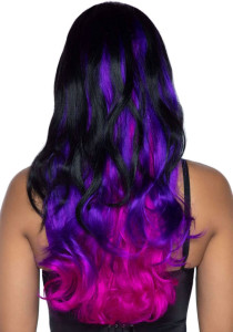  Leg Avenue Allure Multi Color Wig Black/Purple 3