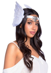      Leg Avenue Feather headband White,    