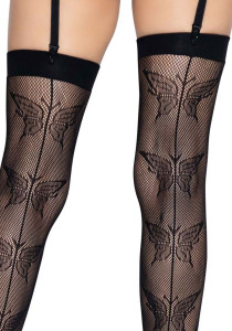 -    Leg Avenue Butterfly back seam this highs One size Black 4