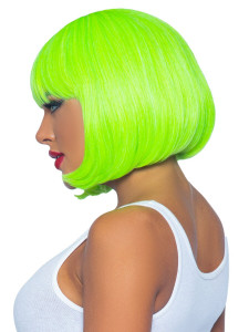  Leg Avenue 12? Neon short bob wig Neon Green 4