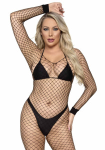     Leg Avenue Long Sleeved Bodystocking Black One size