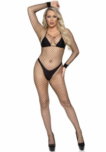     Leg Avenue Long Sleeved Bodystocking Black One size 5