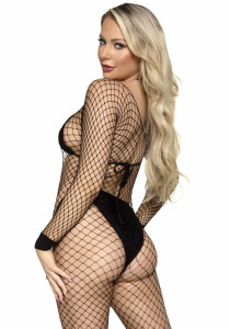     Leg Avenue Long Sleeved Bodystocking Black One size 6