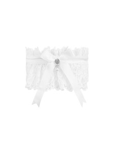   Obsessive Amor Blanco garter, white 5