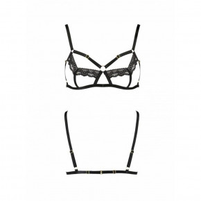 -   Passion Exclusive SOLON BRA black S/M - Kupidon.toys 3