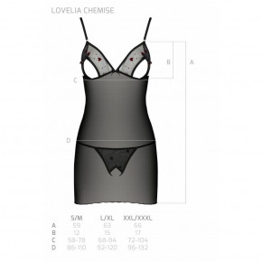      +  Passion LOVELIA CHEMISE black XXL/XXXL 3