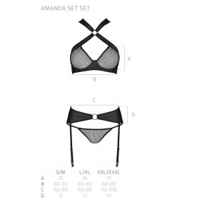 ѳ :   ,      Passion Amanda Set black L/XL 3