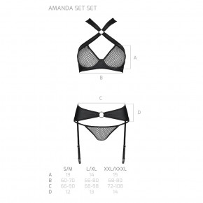 ѳ :   ,      Passion Amanda Set black S/M 3