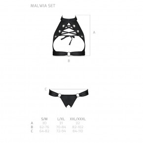    Passion Malwia Set with Open Bra black S/M 6