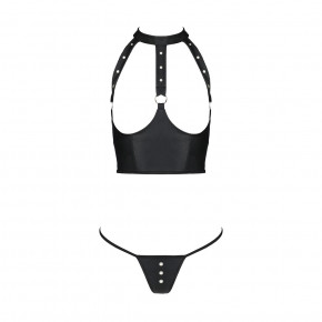      Passion GENEVIA SET WITH OPEN BRA black L/XL 4