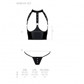      Passion GENEVIA SET WITH OPEN BRA black L/XL 6