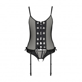    Passion NESSY CORSET black S/M 4