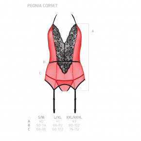      Passion PEONIA CORSET red L/XL 7